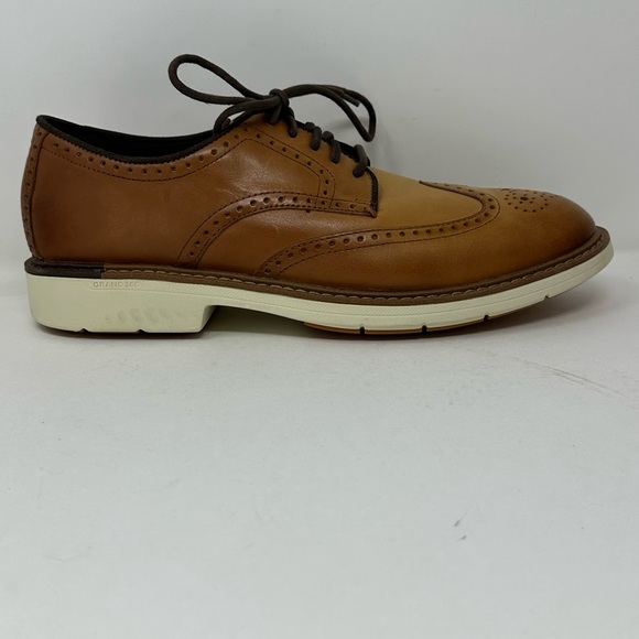 Cole Haan Grand 360 Wingtip Oxford Shoes Mens Sz 9.5 British Tan Brown Leather main image 7